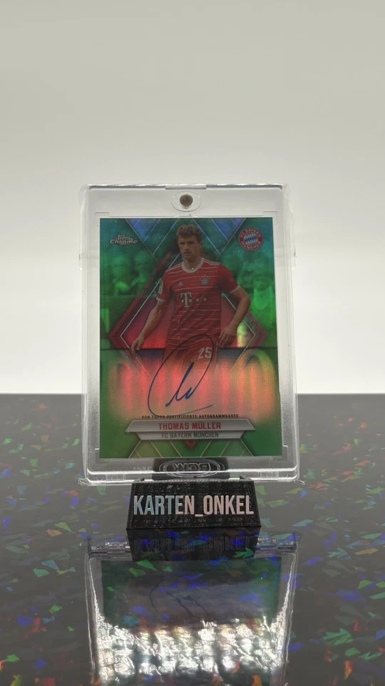 TOPPS CHROME - THOMAS MÜLLER On Card Auto 13/25  FC BAYERN MUNCHEN 2022 TM - Bild 1 von 2