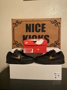 Taglia 13 -Air Max 90 Essential 'Black Gold' uscita 2018. 8,5/10 condizioni originali tutte - Foto 1 di 6