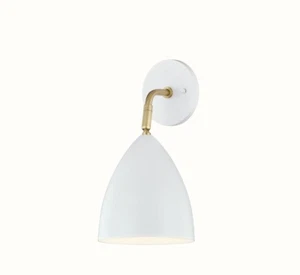 Hudson Valley Lighting Mitzi H308101-AGB/WH Wall Sconce - Picture 1 of 3