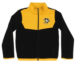 Outerstuff NHL Youth (4-18) Pittsburgh Penguins Zip Up Fleece Jacket - Picture 1 of 7