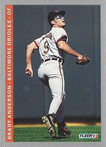 1993 Fleer Brady Anderson Baltimore Orioles #163