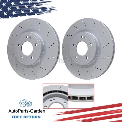 2 piezas discos de freno traseros rotores para Mercedes Benz G63 463 AMG 2019-2023 izquierda+derecha Foto 1 de 4