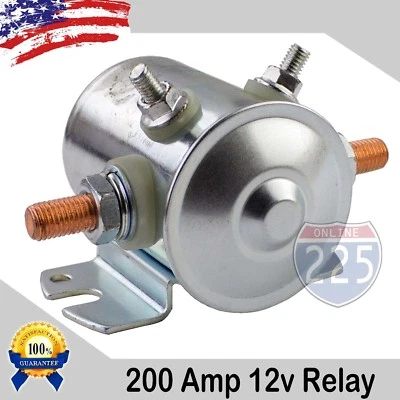 Autocaravana marina 200 AMP alta corriente relé automotriz coche doble batería aislador 12V DC Foto 1 de 4