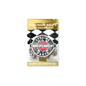 Independent Skateboard Hardware 7/8" Phillips Black/Gold - 8 Nuts/Mounting Bolts - Picture 1 of 3