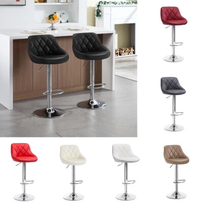 Woltu 1/2/4x Barhocker Barstuhl Tresenhocker Verstellbarer Polsterhocker Drehbar - Bild 1 von 4