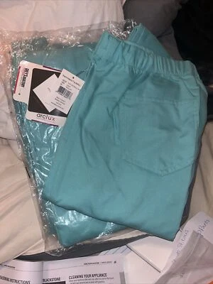 NWT Grey’s  Anatomy Barco 5 pkt drawstring aqua XL pants MEDICAL SCRUB PANT REG - Imagem 1 de 4