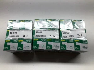 900 (18 boxes of 50) 1.0mm T+E grey cable clips,wholesale,job lot,resale stock. - Picture 1 of 3