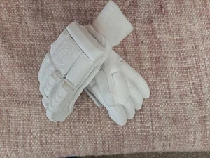2024 Lorimers Platinum v2 White Sausage Finger Senior Batting Gloves - Free P&P - Picture 1 of 4