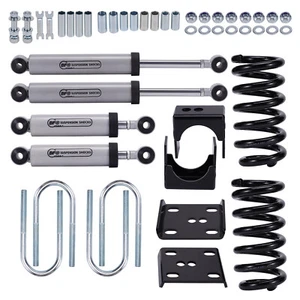 3" / 5" Drop Flip Lowering Kit for Chevy C10 GMC C15 73-87 Coil Spring & Shocks - Picture 1 of 9
