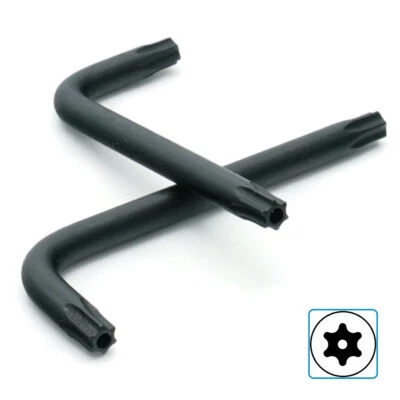 Tamper Proof Torx Bit L Key Allen Wrenches Security T6 - T55 - Select Size & QTY - Image 1 of 3