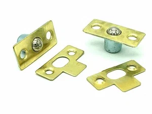 2 x ROLLERKUGELSCHNÄPPER 35mm Messing EB Schnäpper Ballen Türriegel & Schließblech (141) - Bild 1 von 4