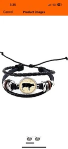 Cow Leather Adjustable Bracelet - Picture 1 of 1