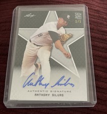 2020 Leaf Perfect Game National Showcase Rookie Black Auto #1/1 Anthony Silvas