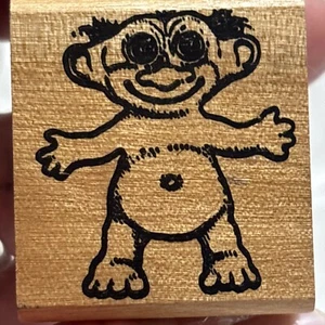 Vintage Troll Rubber Mounted Stamp Inkadinkado 2248 - Picture 1 of 14