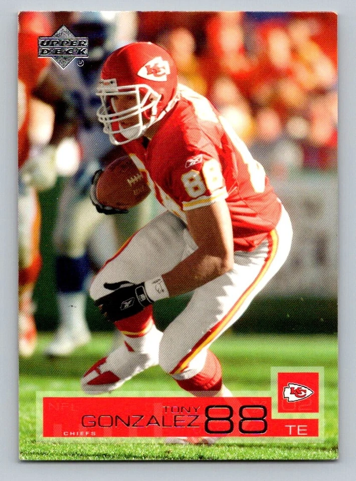 2002 Upper Deck Tony Gonzalez #88 HOF Kansas City Chiefs - Image 1 of 2