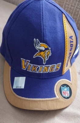 Gorra de colección Puma Minnesota Vikings NFL línea profesional lona ajustable nueva con etiquetas 👉Leer Foto 1 de 4