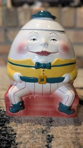 Vintage Clay Art Humpty Dumpty Ceramic Cookie Jar 1991 Hand Painted - Bild 1 von 16