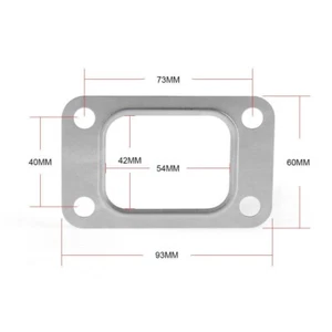 T25 T28 GT25 GT28 GT2876 Turbo Turbine Exhaust Inlet Manifold Flange Gasket - Foto 1 di 4