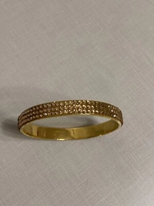 KATE SPADE New York Gold/Rose Gold Pavé Rhinestones Bangle Bracelet - Picture 1 of 7