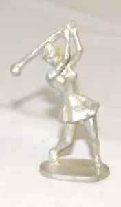 Comstock Pewter 2 inch Lady Golfer Figurine 7021 Vintage - Picture 1 of 3