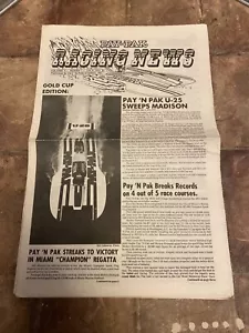 July 1973 PAY 'N PAK Racing News, Unlimited Hydroplane Volume V 5 issue Number 1 - Picture 1 of 8
