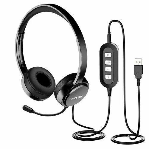 Mpow Ear-Pad Wired Headset - Black (MPPA071AB)