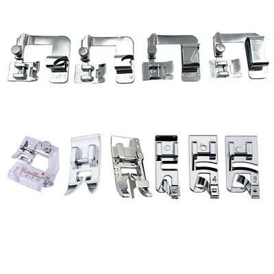 10pcs Sewing Machine Presser Feet Set Kit for Low Shank Snap-On Sewing Machines - Image 1 of 2