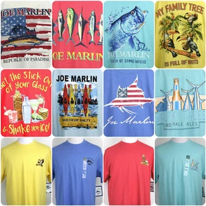 Joe Marlin Graphic T Shirt Crew Neck Short Sleeve w/phrases - Picture 1 of 63