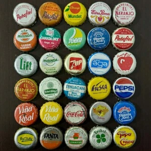SET DE 30 CHAPAS DE REFRESCO MEXICANO ANTIGUO AÑOS 60, 70 Y 80´S - Imagen 1 de 5