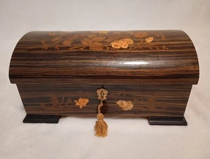 Swiss Reuge Jewelry Box WITH KEY "Love Is a Many Splendored Thing" Vintage - Picture 1 of 10