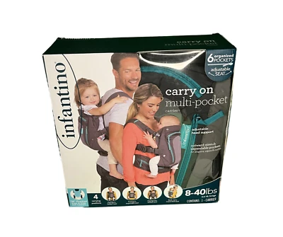 Infantino Upscale 4 in 1 Customizable Baby Carrier for 8 - 40 Pounds - Изображение 1 из 3