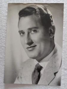 TARJETA FOTO REAL FIRMADA A MANO ACTOR ITALIANO ALBERTO SORDI POR GALFANO AÑOS 50 - Imagen 1 de 3