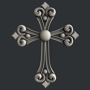 3d STL models for CNC, Artcam, Aspire, relief  Cross - Picture 1 of 3