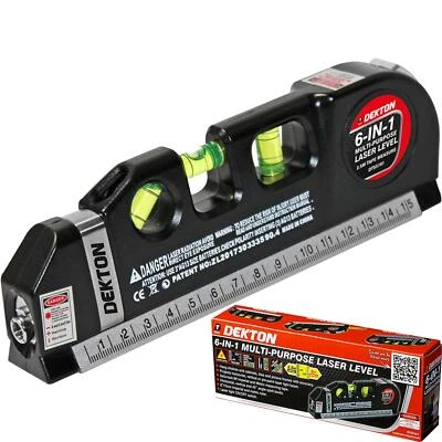 Dekton Multipurpose Horizontal Vertical Pin-point Laser Laser Spirit Level - Image 1 of 4