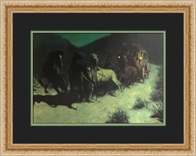 Frederic Remington A Taint in the Wild Custom Framed Print Foto 1 de 2