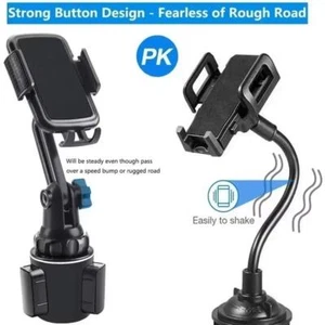 Universal 360 Adjustable Car Mount Cup Stand Holder For Cell Phone Car Accessory - Picture 1 of 24