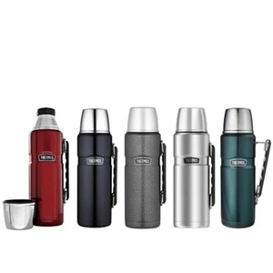 New THERMOS Stainless King S/Steel Vacuum Insulated Flask 1.2, Litre Genuine - Picture 1 of 12