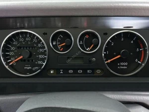 For Ford Maverick Dash Instrument Chrome Rings Polished Aluminium x4 - Picture 1 of 9