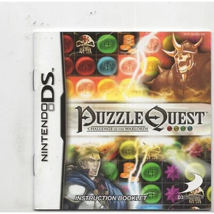 Puzzle Quest Challenge Warriors Nintendo DS MANUAL ONLY Authentic NO TRACKING - Picture 1 of 1