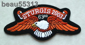 ⭐"OFFICIAL" STURGIS CHAMBER SOUTH DAKOTA 63rd 2003 RALLY VEST JACKET PATCH - Picture 1 of 1