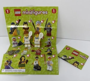 2x Lego Female Tennis Player Minifigure Collectible Series 3 CMF with paperwork - Picture 1 of 4