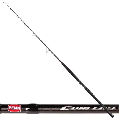 Canna da pesca PENN Big Game CONFLICT Tuna Broume 1,83 m/100 libbre - Immagine 1 di 4