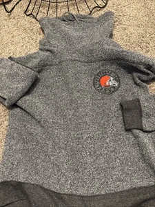 Nfl Cleveland Browns Turtleneck Sweatshirt Hoodie - Picture 1 of 8