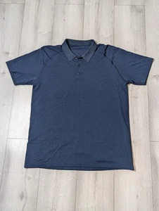Lululemon Shirt Herren Extra Large Blau Polo Metal Vent Tech Live In Practice - Bild 1 von 10