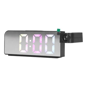 LED Projection Clock Large Screen Big Font Alarm Clock 12H 24H Display 3 Levels⊹ - Picture 1 of 12