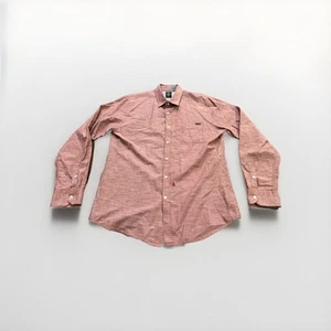 Volcom Classic Fit Mens Red Button Down Pocket Long Sleeve Shirt Size XL - Picture 1 of 9