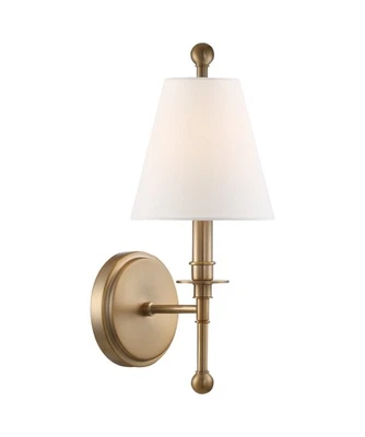 Aplique de pared Crystorama Lighting Group RIV-382 Riverdale 15" de alto - latón Foto 1 de 4