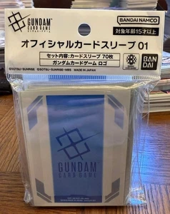 Gundam Logo Official Sleeves - Brand New Sealed - Gundam TCG Card Game - Picture 1 of 1