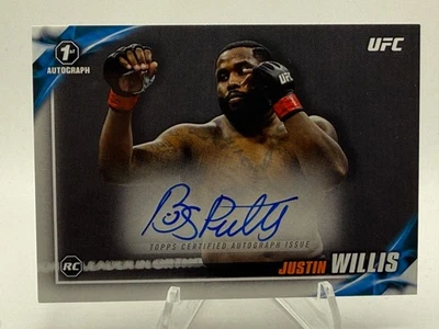 2019 Topps UFC  KNOCKOUT ROOKIE AUTO Justin Willis /199 - Image 1 of 2