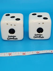 Las Vegas Dice Dices Casino Poker Salt And Pepper Shaker Set - Picture 1 of 11